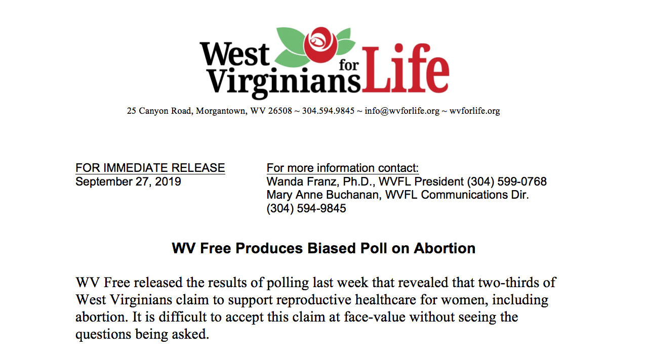 WVFL Calls Out Poll Bias